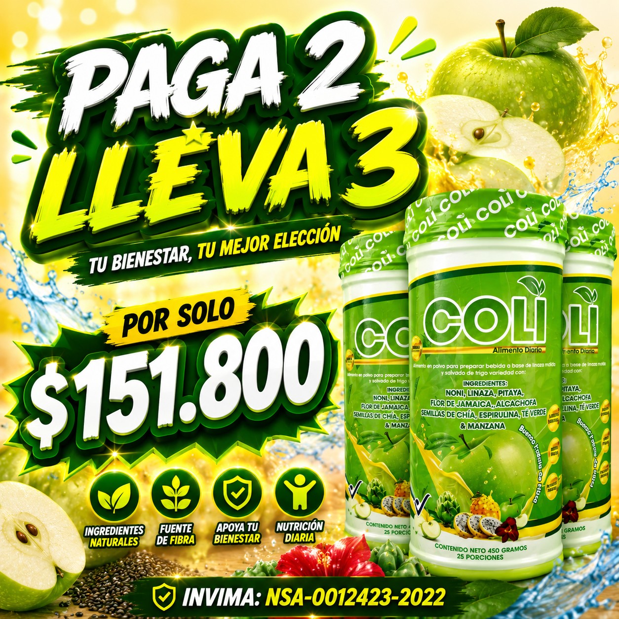 Promo COLI - Pague 2 Lleve 3